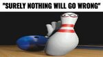 Blue bowling ball and pin meme ♥ Bowling Ball Crashing Into 